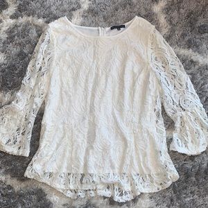 Women’s XL White Lace Top